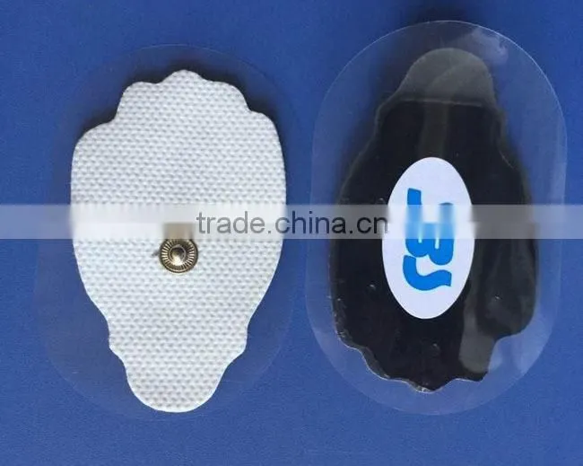 reusable snap electrode pads for tens massager