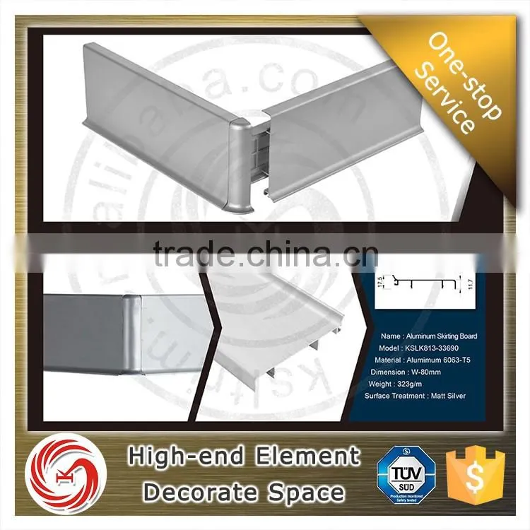 Laminate flooring tile trim aluminum cabinet skirting board for kitchen