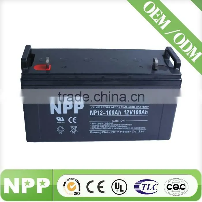 12V100AH hot sale long life deep cycle SMF battery for telecom