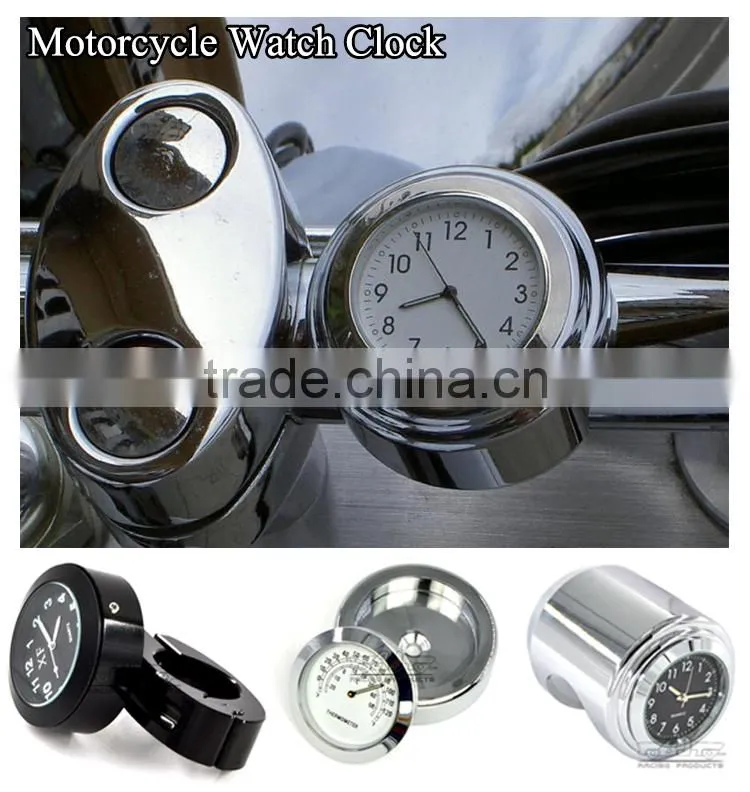 BJ-HBW-009 Manufacturer Special Design Universal Waterproof Chrome Motorbike Motorcycle Handlebar Watch