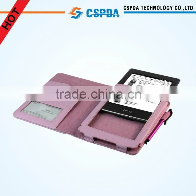 Folio PU Leather Book Cover Case for Kindle Paperwhite 6'' eReader