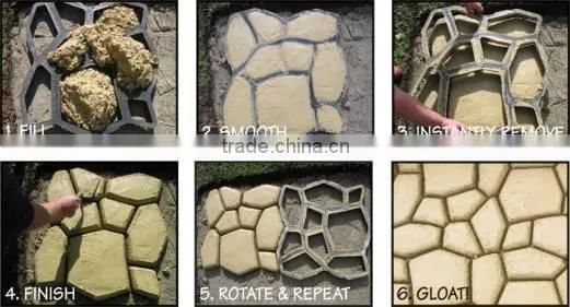 Pavement Mold molds for pavement paths Pathway mould plastic concrete pavement mould