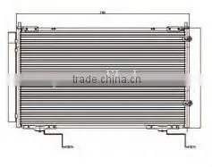 car condenser for HONDA ODESSEY 99 (OEM NO.:80110SWAA013599)