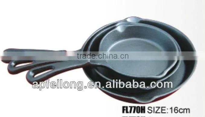 cast iron grillde /skillet/grill/ fryer/baking pan