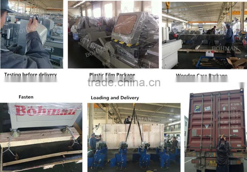 aluminum window and door frame link corner parts cutting machine