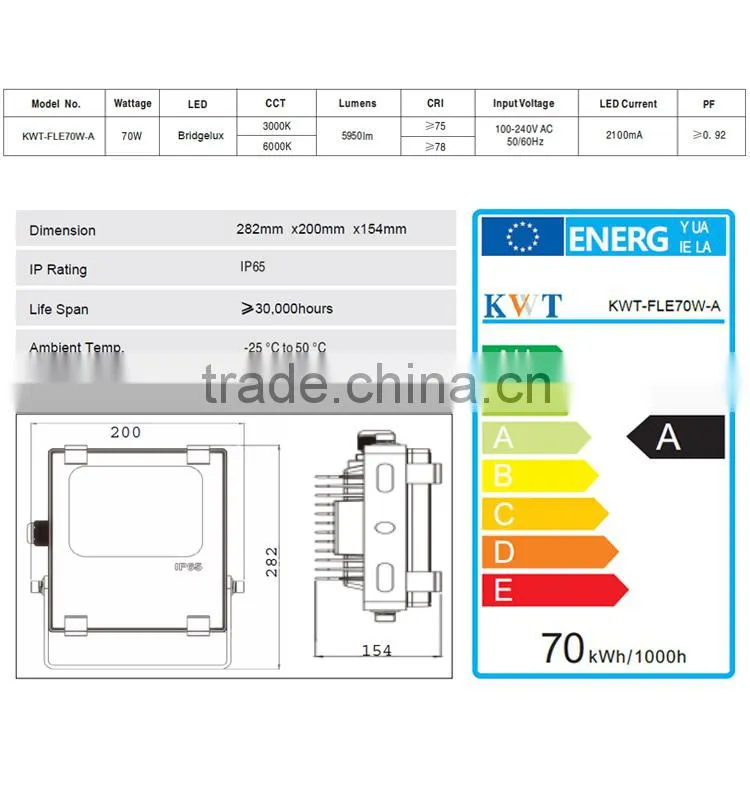 solar energy exterior led flood light 70w/100w/150w/200w