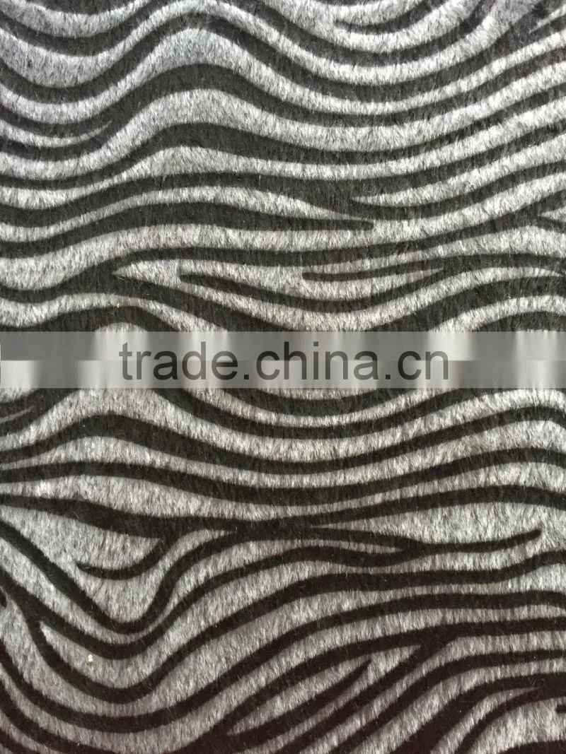 flock fabric imitation the horse fur use for shoes