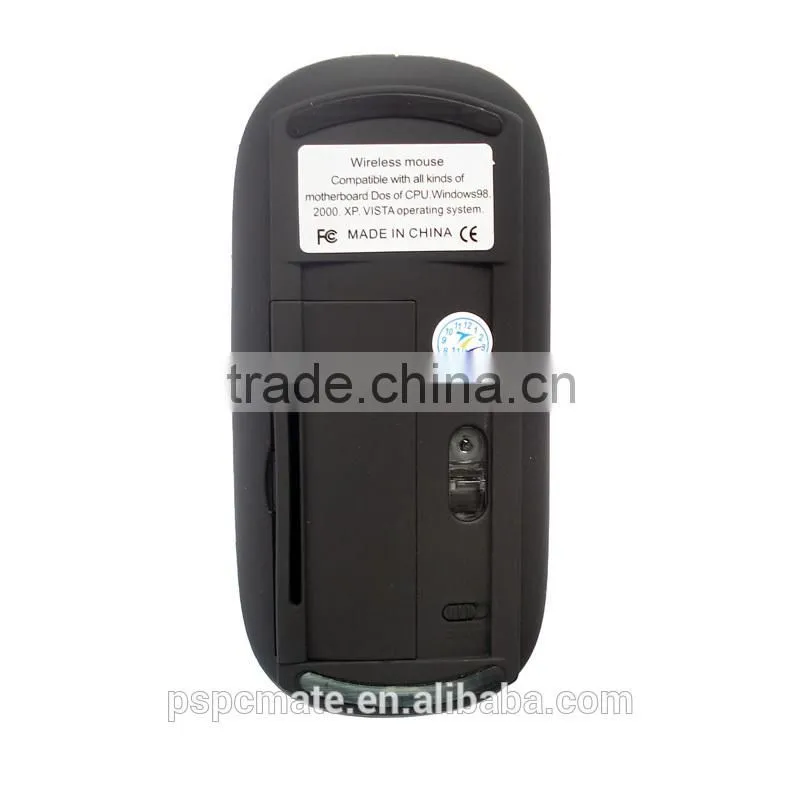 WIRELESS MOUSE ULTRA THIN OPTICAL USB CORELESS MOUSE(Black rubber finish)