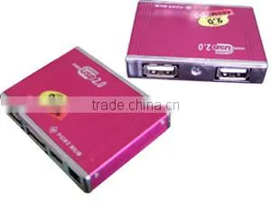 Gracious Mirror Surface USB HUB With Lighting Logo