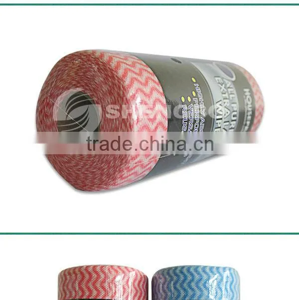 Red Nonwoven Textile Fabric