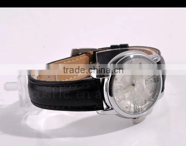 Leather Strap Women Wrist Watch Gift