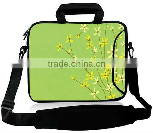 Fashion artwork printing and high quality neoprene laptop bag