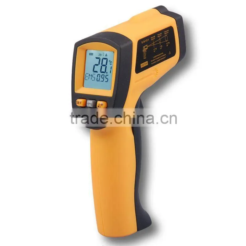 12:1 Non-contact Pyrometer -50~700 C -58~1292 F 0.1~1EM IR Infrared Thermometer