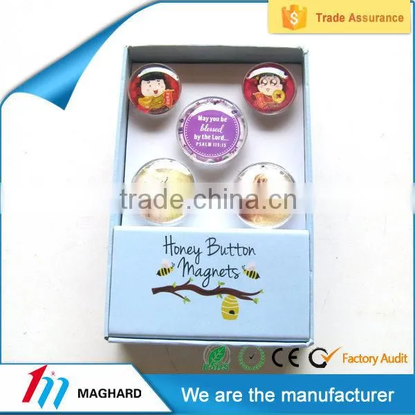 Factory directly custom tourist souvenir crystal glass fridge magnets