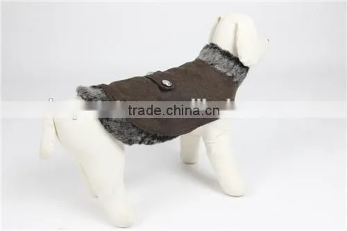 2015 wholesale high quality fur coat stocked designer dog clothes