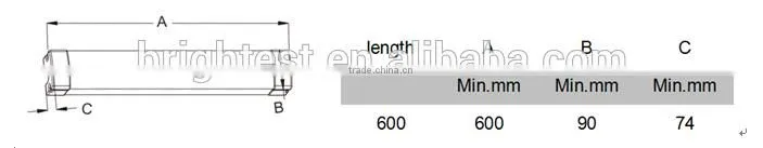 IP65 Outdoor Linear LED Lighting Tri-proof,0.6m/1.2m/1.5m/1.8m/2.4m Tri-proof LED Tube Light