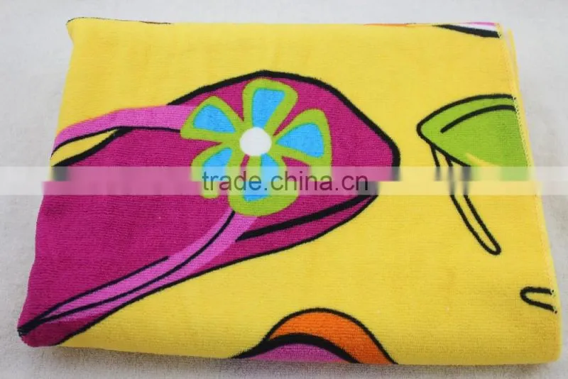 wholesale flip flop design personalized beach towels for kids