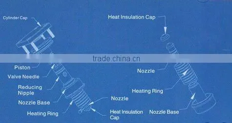 48 cavities pin-valve preform mould with hot runner
