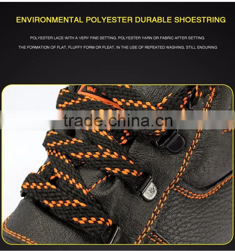 Safety Shoes rubber sole,leather work safety boots,safety toe safety shoes
