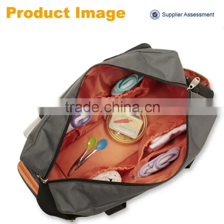 2016 newest high quality polyester cheap nappy bag baby