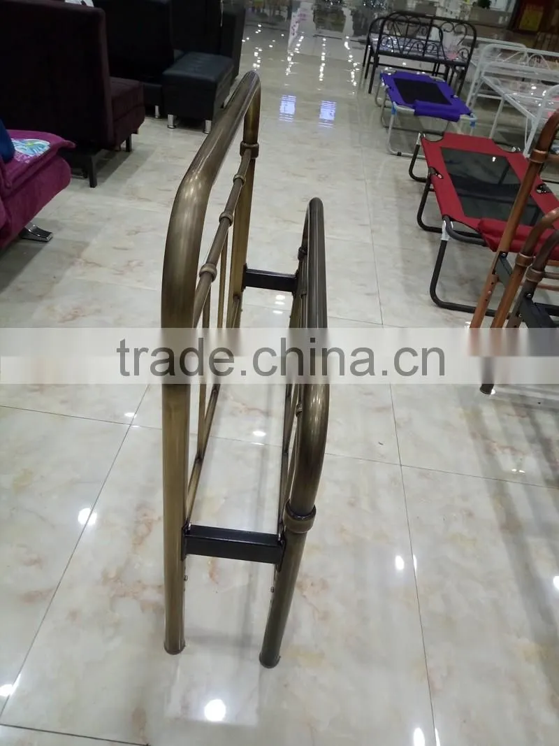 coppering metal single bed base