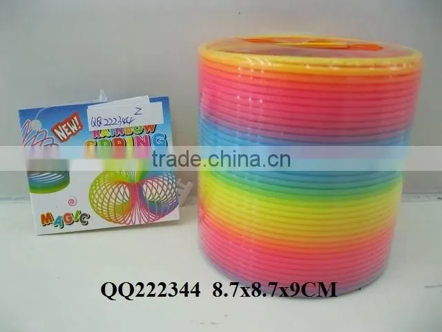 6.5*6.2CM Rainbow ring,plastic toy rainbow ring,toys rainbow ring