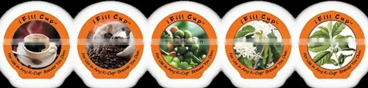Self-sealable empty k-cup
