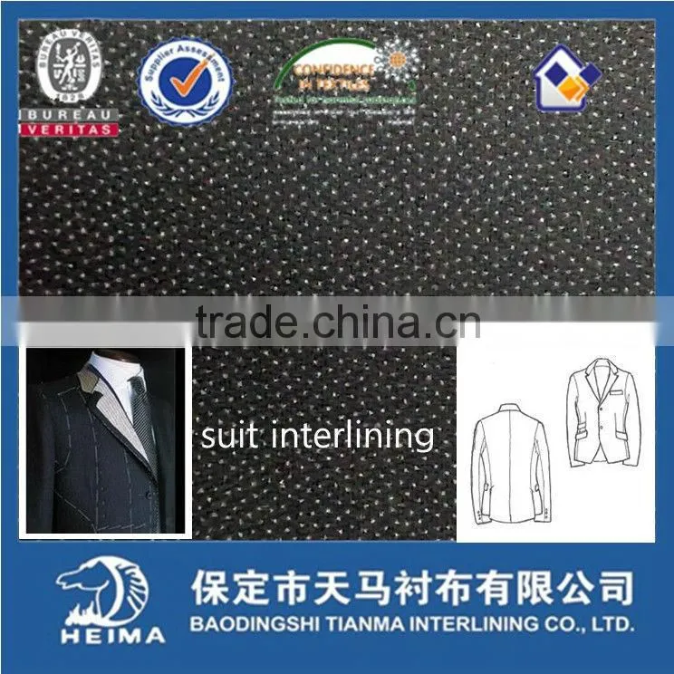 2/2 twill woven fusible interlining types 8395