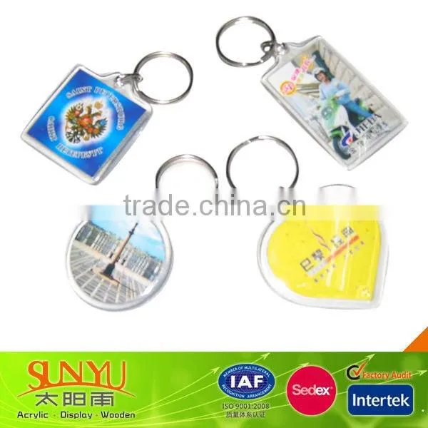 Round shape crystal keychain
