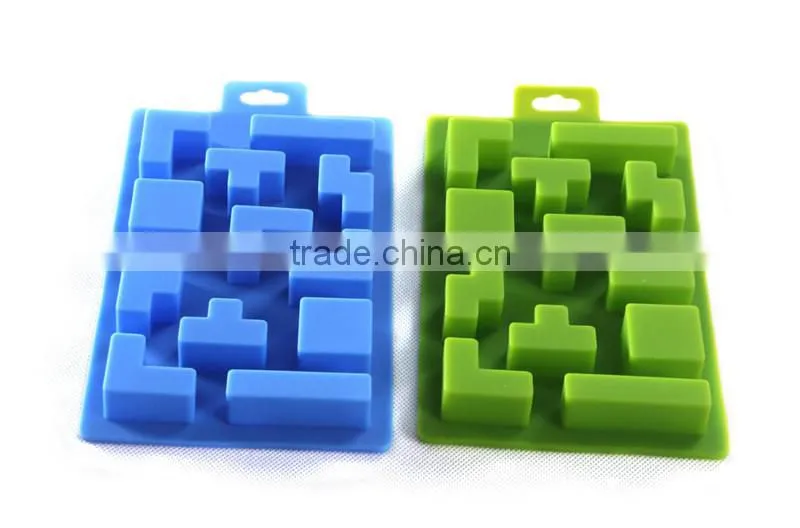 1pcs Game Tetris Ice Bricks Tray Ice Tray Mold Mould Maker Party Silicone Summer Ice Cube Carving Mold Mould Maker