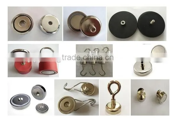 Multi-poles Rubber Covered neodymium POT Magnet For Taxi Signs