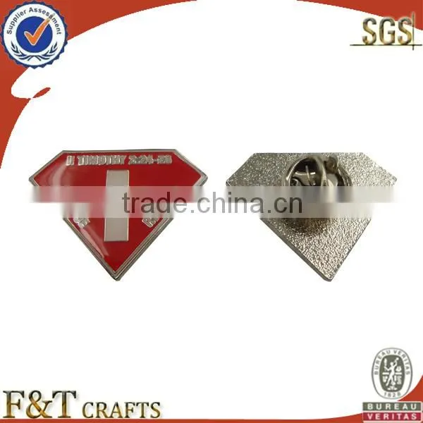 we make custom metal badges with metal painted safety pin
