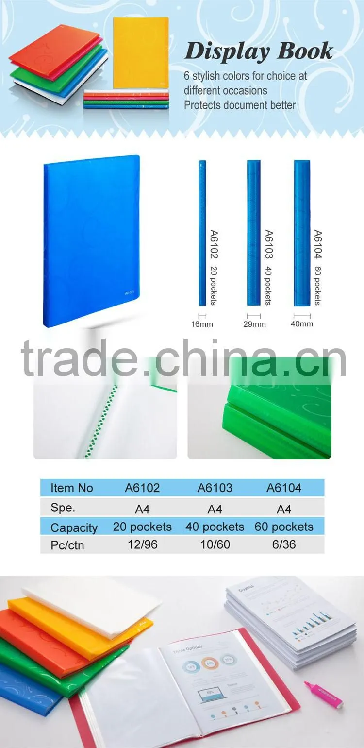 Promotional plastic file folder assorted