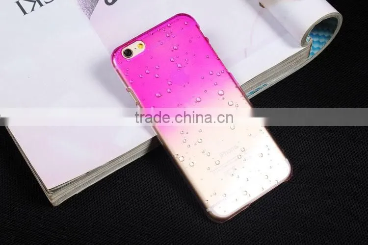4.7 inch Mobile Phone Accessory Ultra Thin Clear Crystal 3d Water Rain Drop Phone Case back Cover For iPhone 5 6 6 plus
