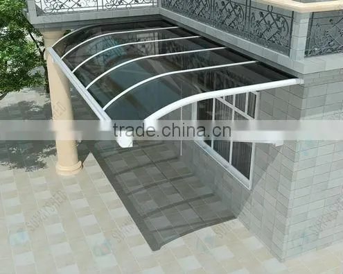 15 Years Bayer polycarbonate sheet Anti-UV weather resistance awning
