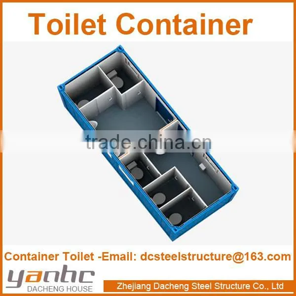 Prefabricated Modular Sanitary Container with Bathroom Toilet Shower for Public Usage