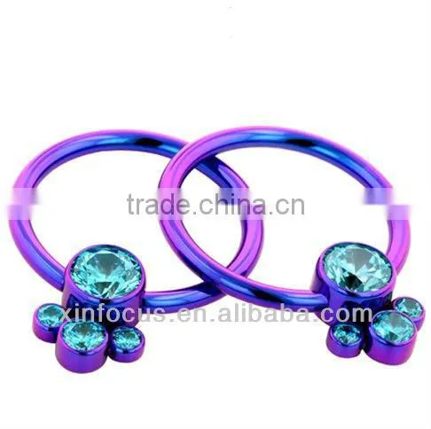 2013 Newest design circular barbells bcr piercing BCR