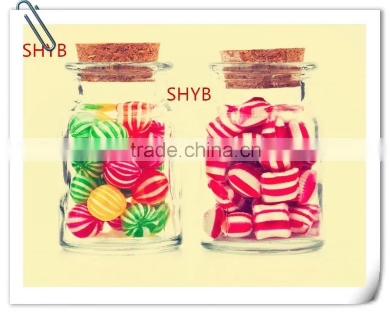 500ml PET clear plastic candy jar with screw cap