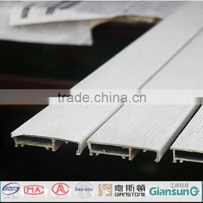 High quality pvc veneer Coating Aluminum Window & Door Profiles/ Fireproof wooden coated aluminium windowdoor and sections