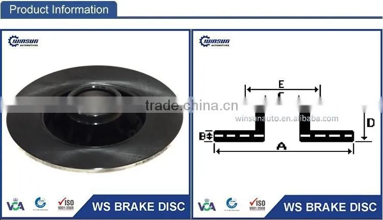 Performance Auto Parts 424966 424965 92168600 92194100 Brake Disk with Bearing Kits