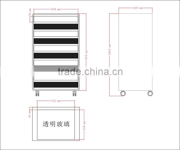 Acrylic Eyewear Display Drawer