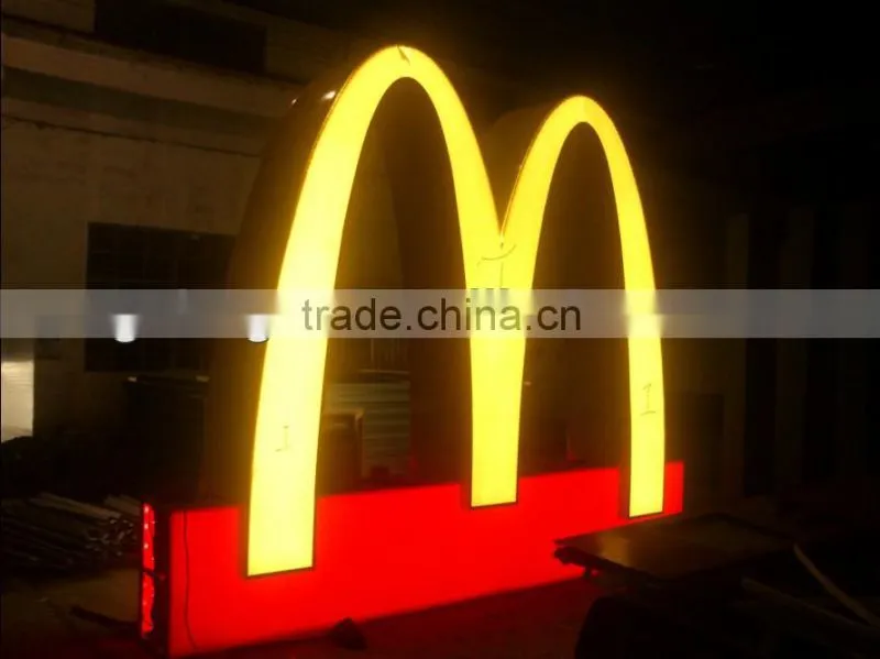 lighting sign-- Mcdonald's sign with LED lights