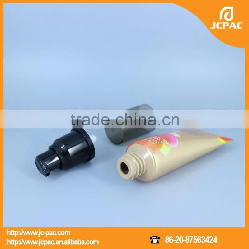 Hot Stamping Plastic Cosmetic Pump Nozzle Tubes, Pump Packaging Tube