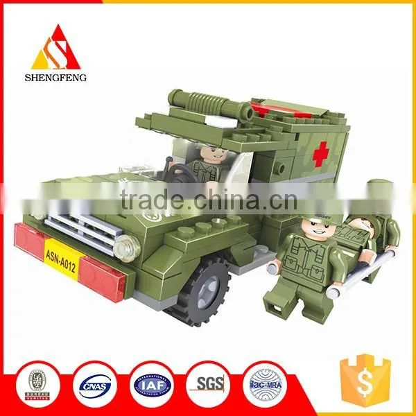 Kids favorite military series medical jeep magic bricks toy