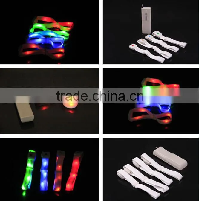 Radio controlled LED wristbands for concerts and live events