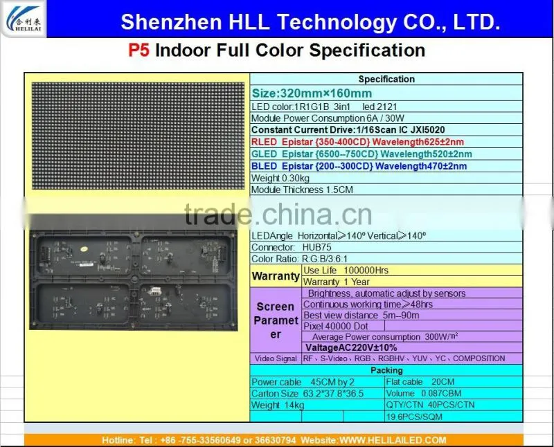Promation P5 Indoor Full Color LED Display Screen
