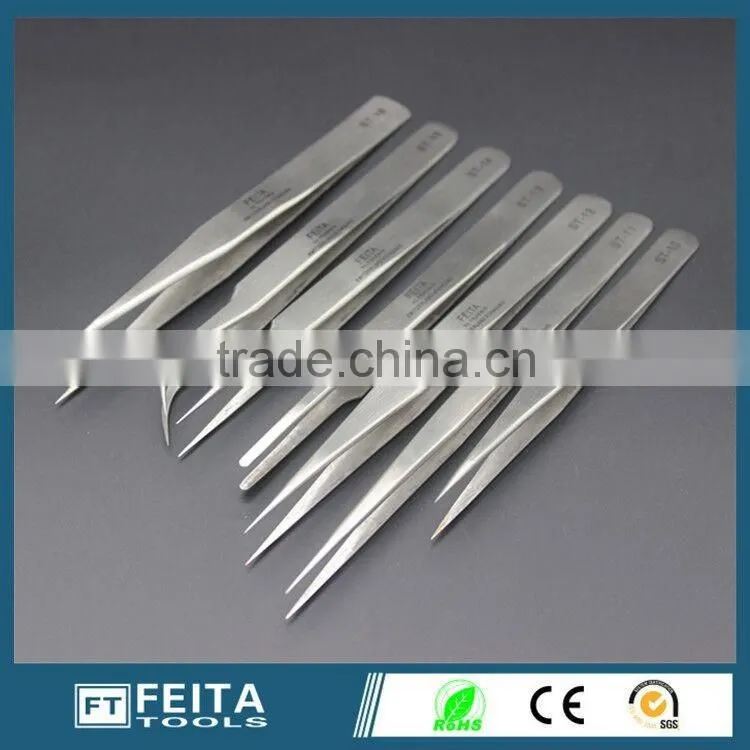 Donggaun ST Series Eyebrow Stainless Steel Precision Pointed Tweezers