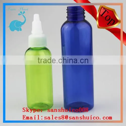 pink color 30ml and 120ml colored pet bottle with twist cap