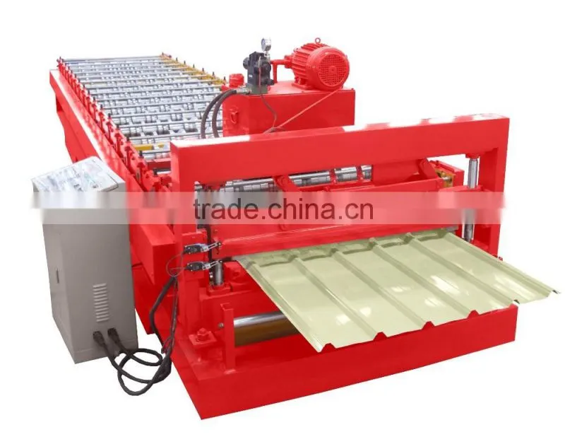 Qinyuan high quality steel profile metal roofing roll forming machine prices, good price metal roof panel roll forming machine