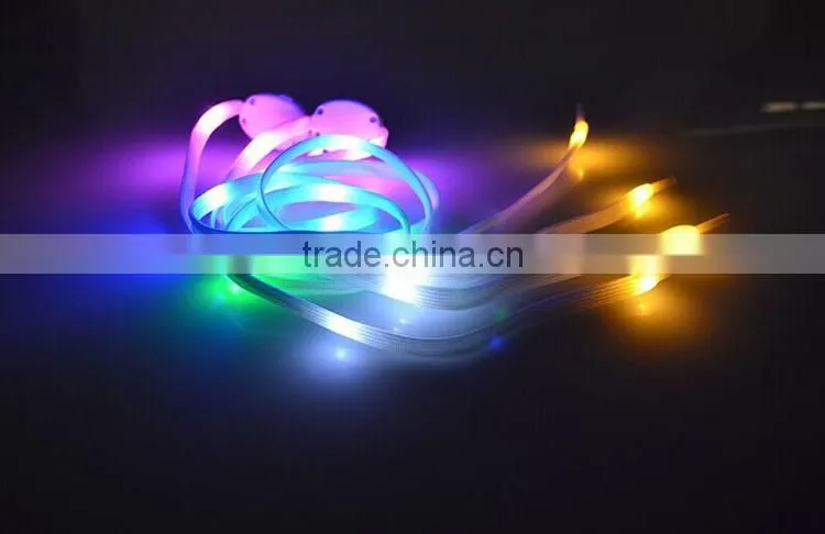 2016 New Style Fancy Light Up LED Shoelaces Flashing Shoelaces for Sale